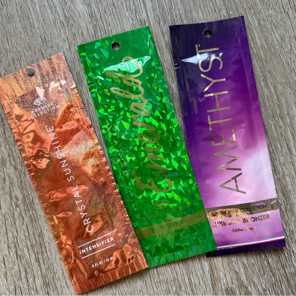 Palm Beach Tan PBT Premier Collection Indoor Tanning Lotion Trio Samples Bronzer - Picture 3 of 6